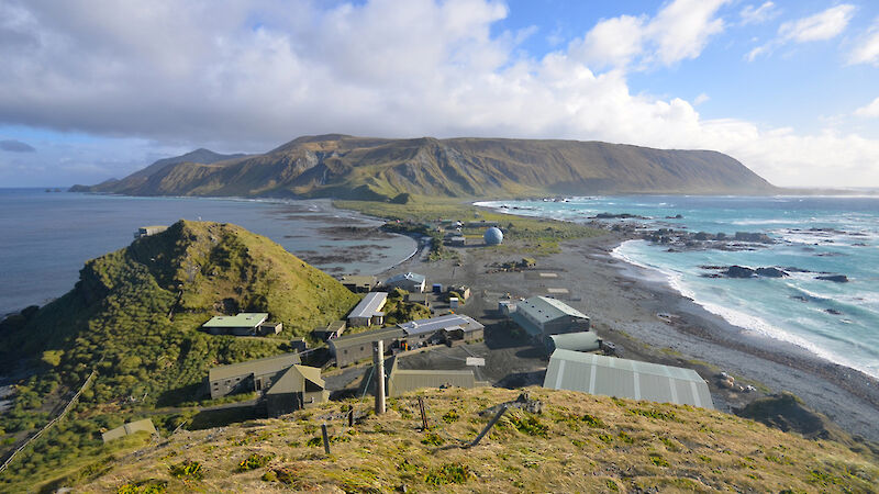 Photo of buildings on an island