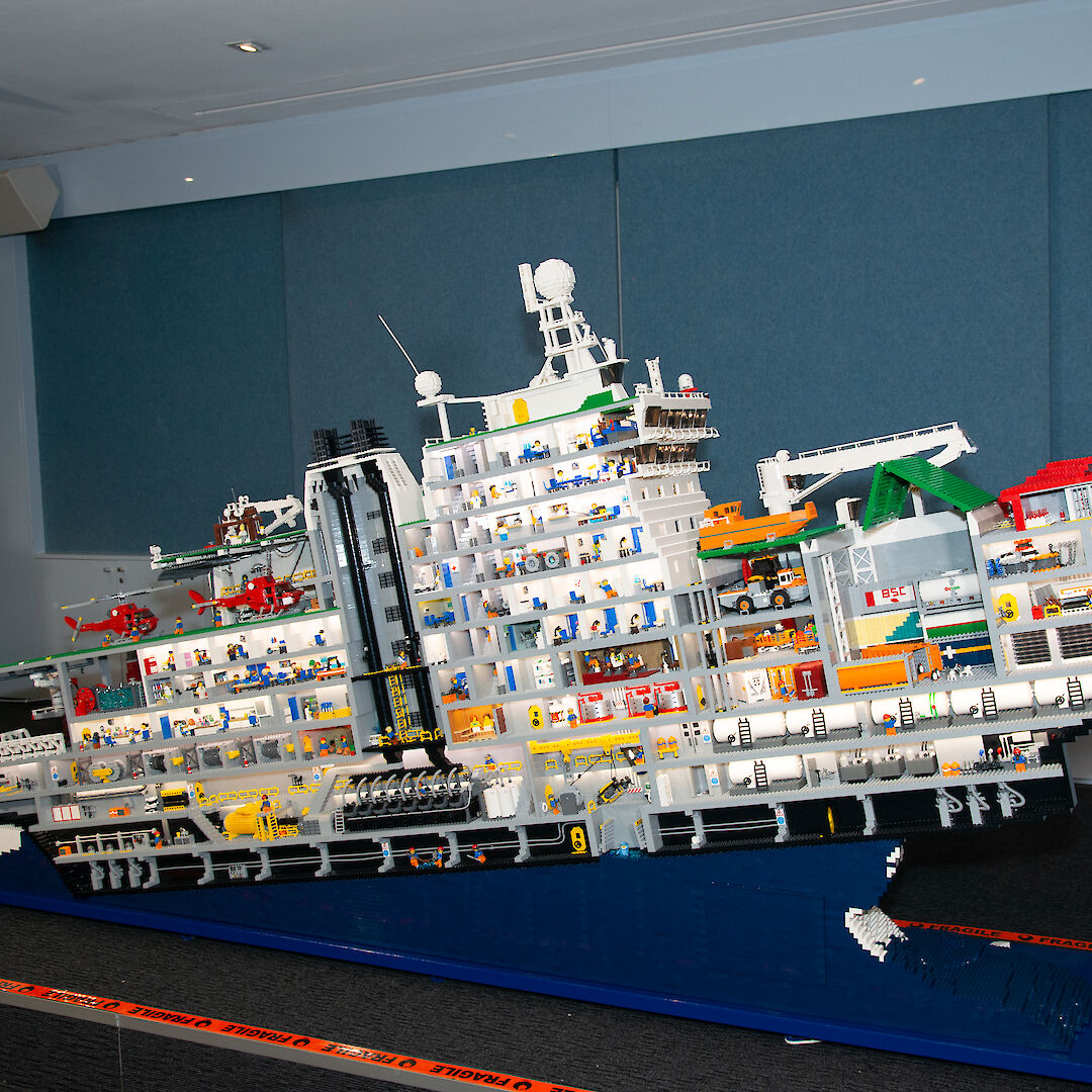 LEGO icebreaker sets sail on its maiden voyage — Australian Antarctic