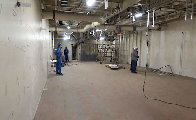 The 92.1 square metre dry provision food store on deck 3.