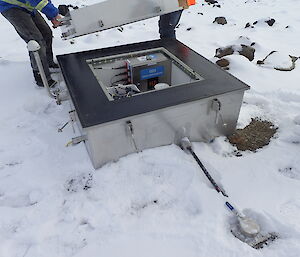 An array vault box installed on site.