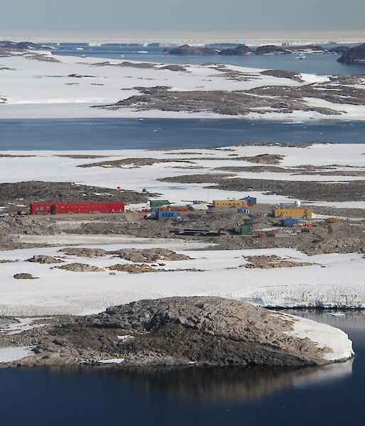 Aerial photo of Casey research station