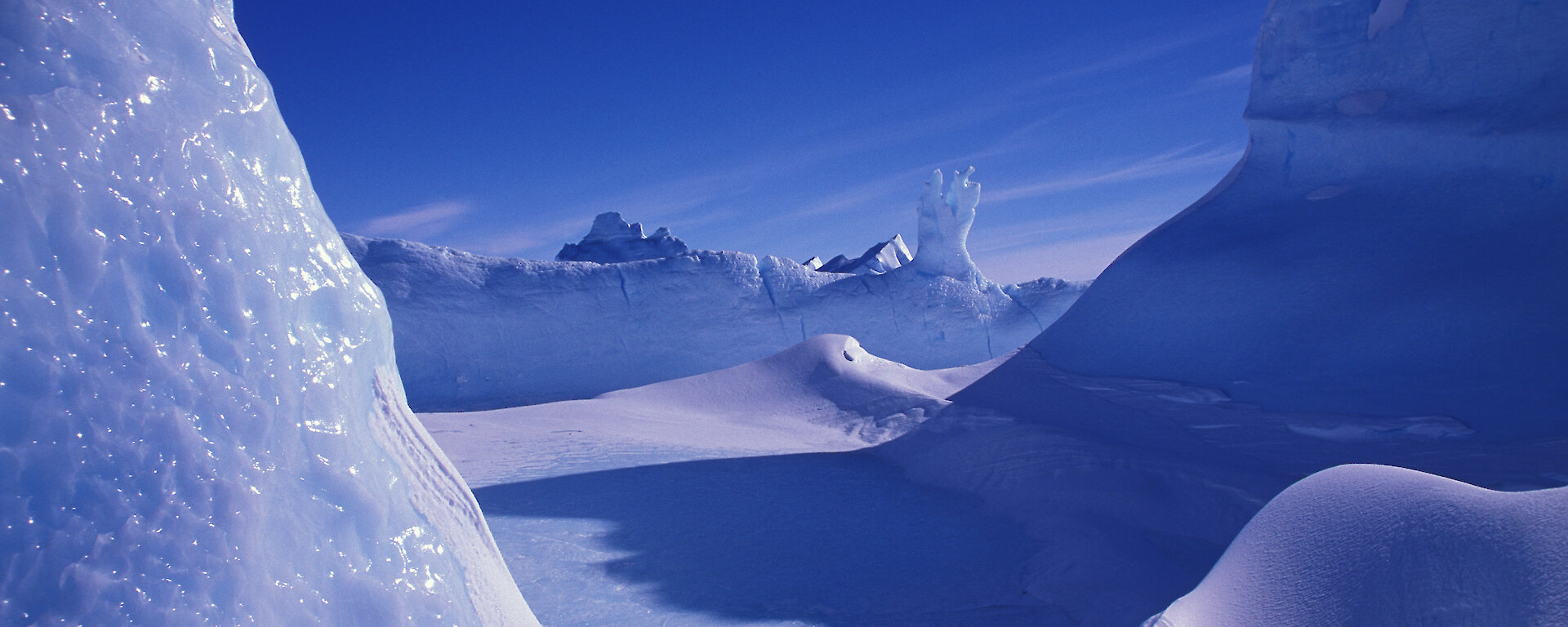Alien icescape in Antarctica