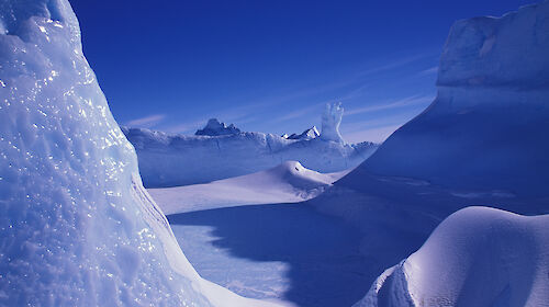 Alien icescape in Antarctica