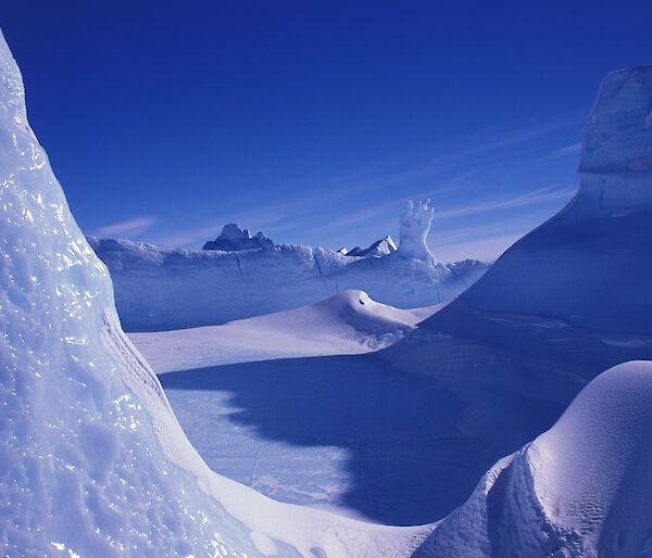 Alien icescape in Antarctica
