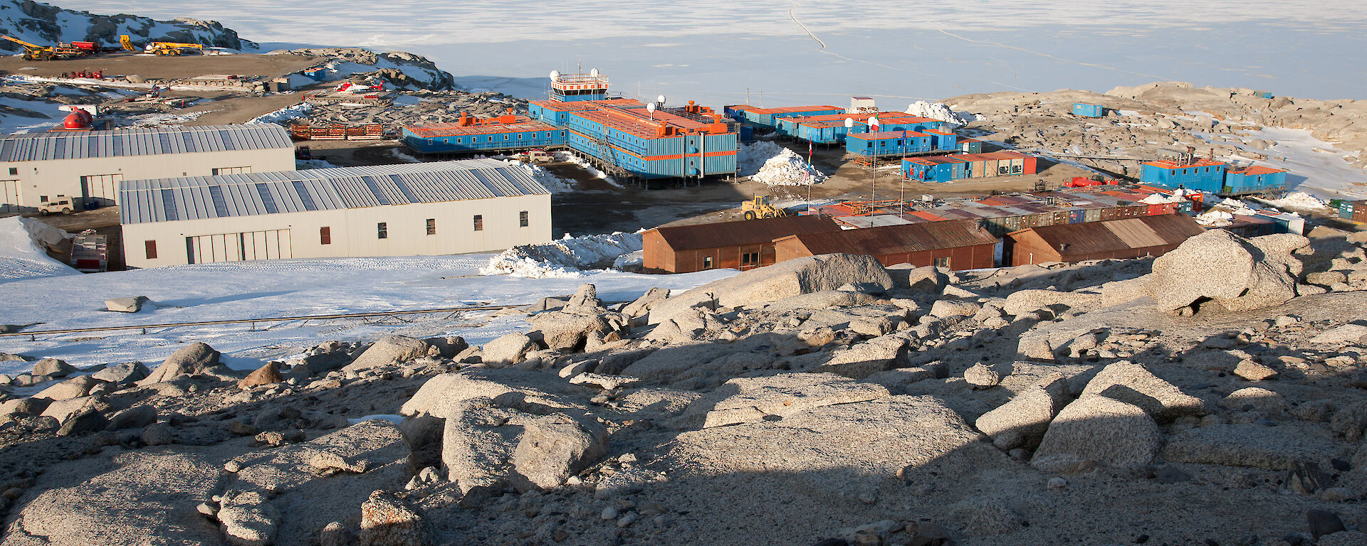 Italy’s Mario Zucchelli station at McMurdo Sound in Antarctica