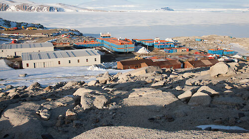 Italy’s Mario Zucchelli station at McMurdo Sound in Antarctica