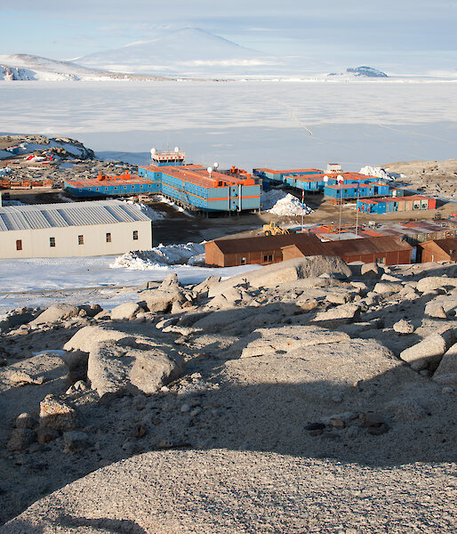Italy’s Mario Zucchelli station at McMurdo Sound in Antarctica