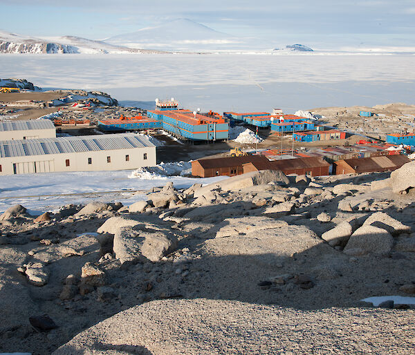 Italy’s Mario Zucchelli station at McMurdo Sound in Antarctica