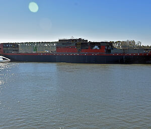 The Nuyina in the River Danube.