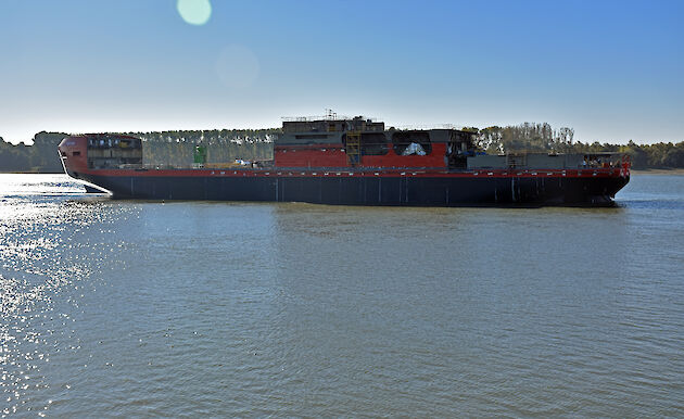 The Nuyina in the River Danube.