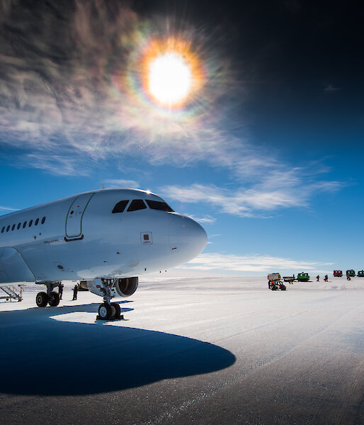 Australia’s Airbus, A319 at Wilkins Aerodrome