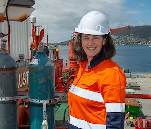 Dr Robyn Schofield on ship