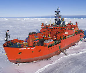 The Aurora Australis in the sea ice.