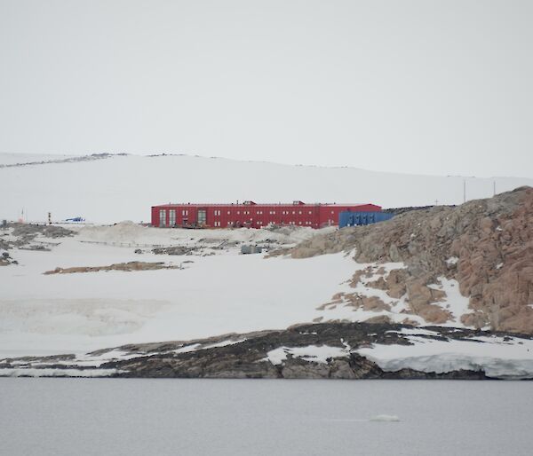 Red Shed from the ship