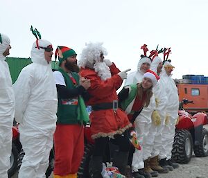 Santa’s arrival at Casey station