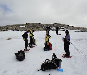 Expeditioners preparing for more training