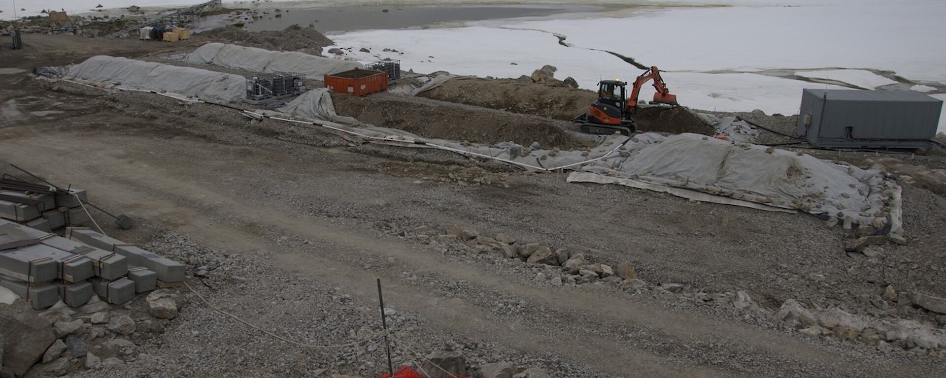 Biopiles worksite at Casey station