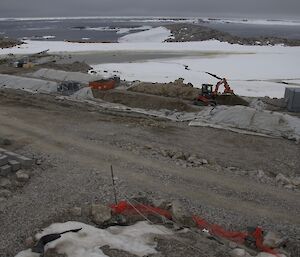 Biopiles worksite at Casey station