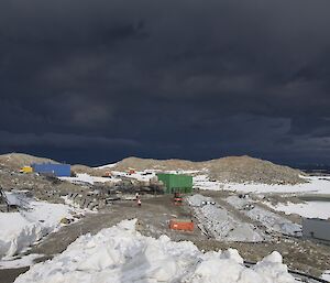 Biopiles worksite at Casey station