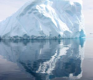 Iceberg with reflection in the water