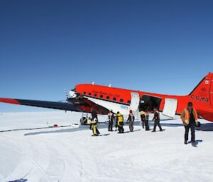 Basler aircraft which delivered expeditioners to Casey station