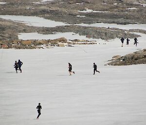 The ski loop course.