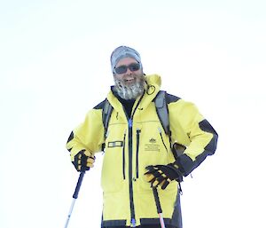 Casey marathon – Johan taking a short break so the doc can assess his condition – excellent as it turns out