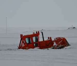 Dozer in ice