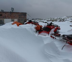 Quads under snow