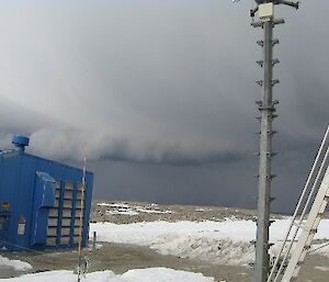 Casey thunderstorm, clouds rolling in