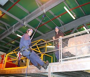 1st Responder Cam on the rope with Dan on Belay