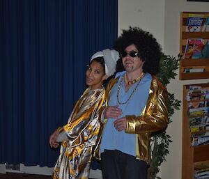 70s night at Casey, Sheri and Craig together