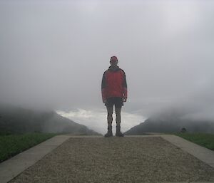 Dan at Isurava in Papua New Guinea