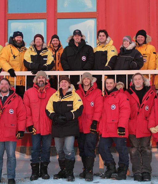 Casey 2012 group photo of winter expeditioners