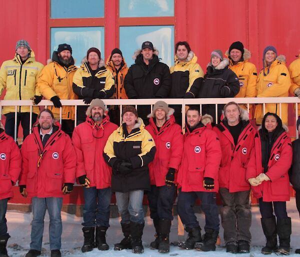 Casey 2012 group photo of winter expeditioners