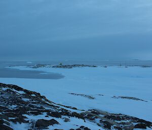 The remnants of Wilkes Station at midwinter