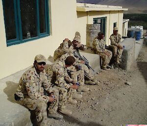 Jeremy Browne and mates on tour of duty in Afghanistan