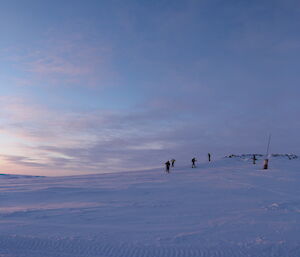 Ski practice at Penguin Pass