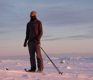 Mike skiing at Casey