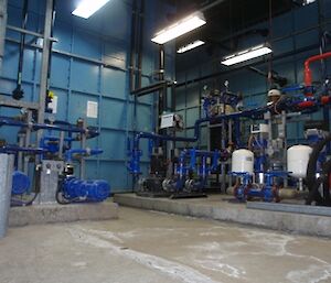 Pumps and tanks in the Casey tankhouse