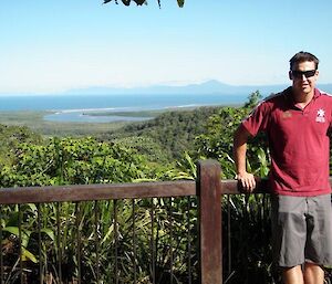 Cam at Cape Tribulation in the Daintree
