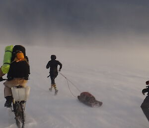 Misty (centre) on one of the famous Casey Sunday runs