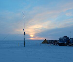 Sunset at the Law Dome Camp 2012