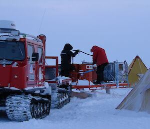 Cam and Misty refuelling on Law Dome