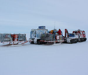 Refuelling the haggs halfway home from Cape Poinsett