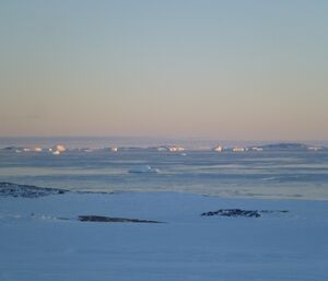 Sea ice blow out in Newcomb Bay, September 2012