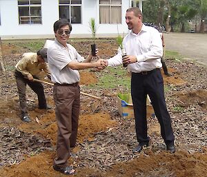 Mark on a project visit to Vietnam