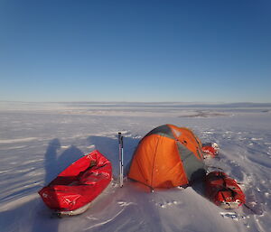 Polar camping in the Casey Operating area