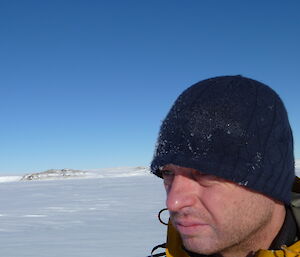 Gav on a sled hauling trip near Casey