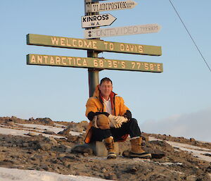 Dave at Davis — his second Antarctic station